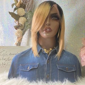 🌺New 10”💯%Brazilian Human Hair 13X4Frontal Wig🌺